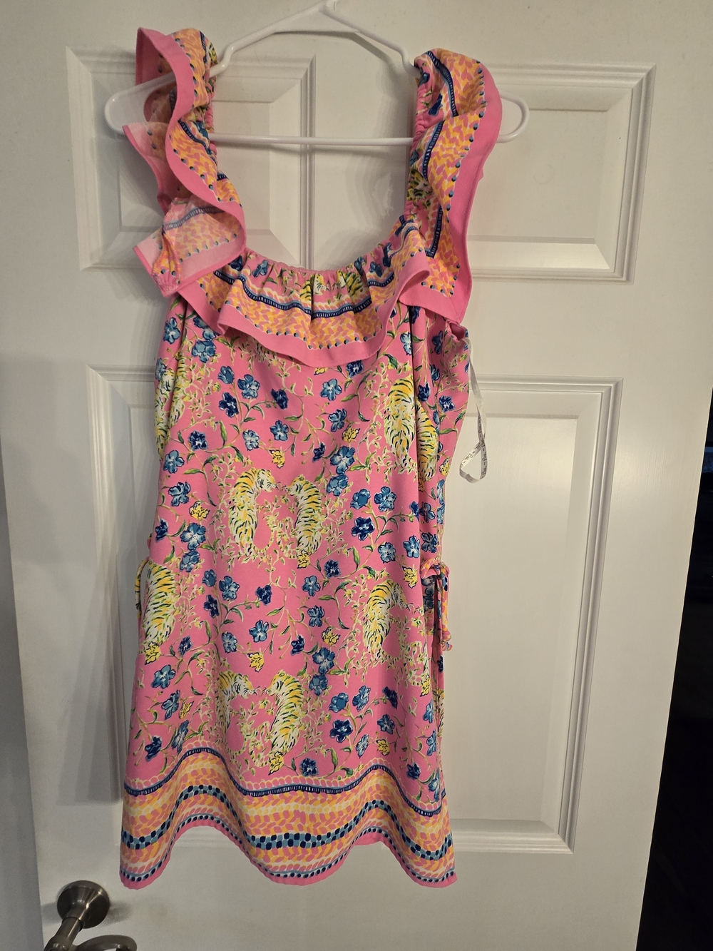 Lilly Pulitzer Pink Floral Ruffle Sundress